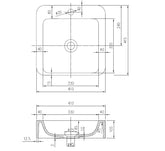 Marble stone basin - RANDO Matt Finish